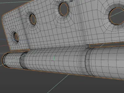 door hinges 3D model