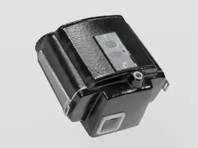 Vintage 1950s Camera Brownie photogrammetry scan PBR 4K textures Low-poly 3D model