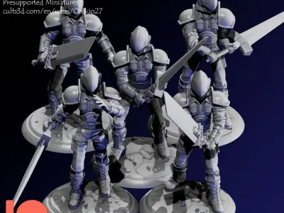 Schinra Soldiers 3D print model