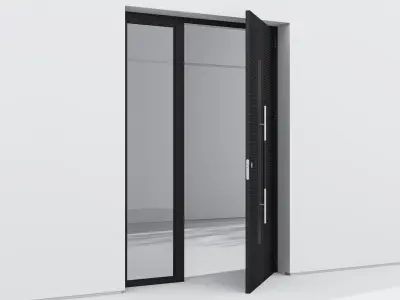 Aluminium door 108 3D model