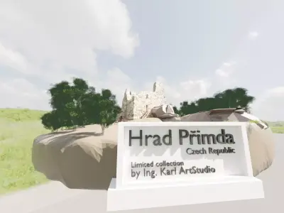 Castle Primda Medieval Czech Fortress  by Ing Karl Artstudio 3D model
