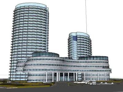 vacation spot-Resort-Fashion Leisure Hotel-0145 3D model