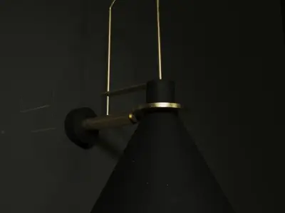 Modern Clarion Wall Lamp 3D model Free 3D model