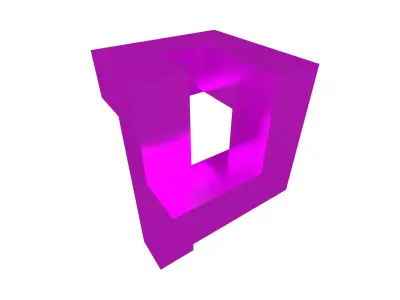P Symbol v1 007 Low-poly 3D model