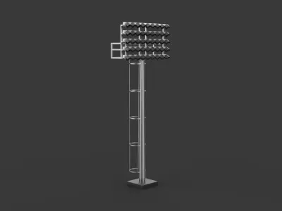 Stadium lights collection 3D model