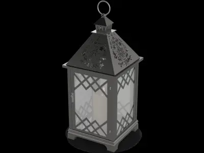 Candles and candleholders Candle Lantern 3D model