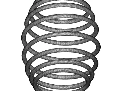 Plastic Convex Spring Toy 3D model