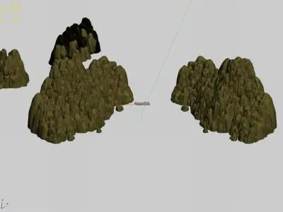 Mountain - Rock - Stone 64 3D model