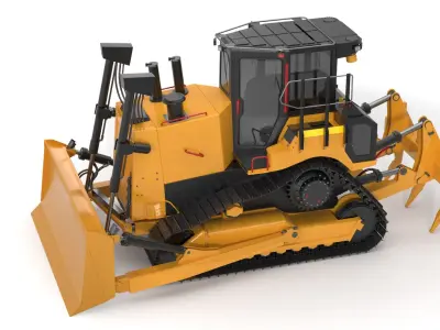 Generic Bulldozer 02 3D model