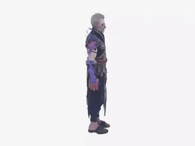 Highly Detailed Ominous Undead Shadow Priest World of  3D Model 3D model