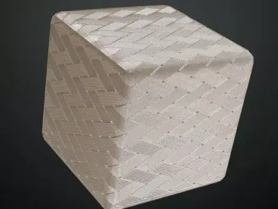 Shiny Metal Weave Transparent PBR Seamless Texture
