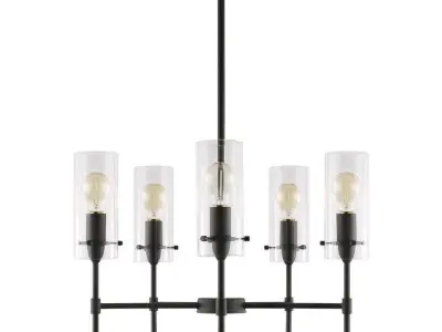 Barham Light Shaded Chandelier - 2 Colour 3D model