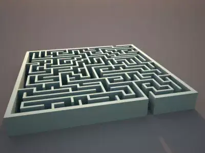 Square Maze 3D model