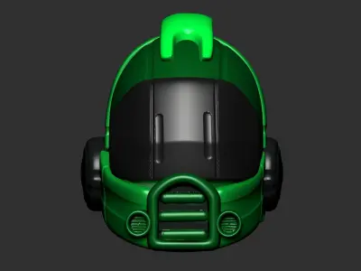 helmet high poly sculpt 3d printable  3D model 112