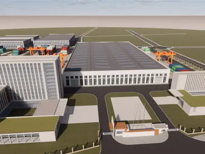 Industrial Scene -A24 3D model