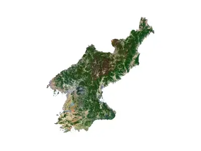 North Korea 3D Map 3D model