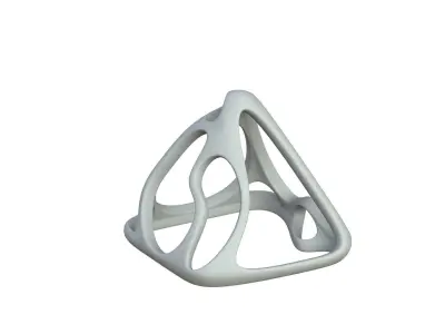 SciFi Cube Object No 59343 Low Poly Shape Low-poly 3D model