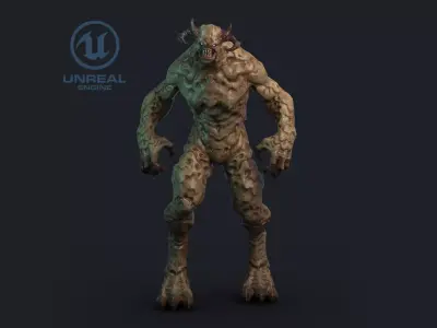 Alpha Demon - Game Ready Low-poly 3D model