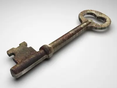Vintage Key 3D model