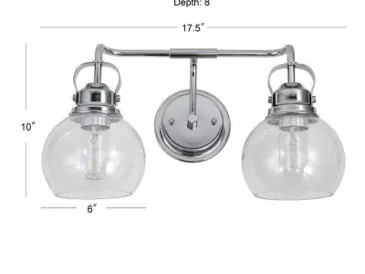 Gilbertson Light Chrome Vanity Light 3D model