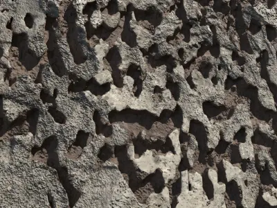 Damaged Walls Free 3D model