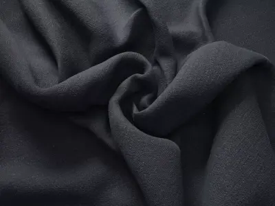 Black Crepe Fabric Texture PBR Texture