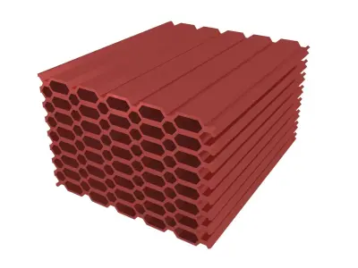 Pile Of Profiled Sheet v1 004 Low-poly 3D model