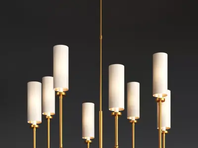 Ziyi large chandelier 3D model