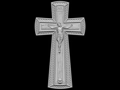 Jesus Cross 04 3D print model