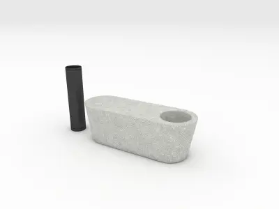 Bench Park 47 Low-poly 3D model