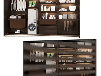 Laundry room design 3D model