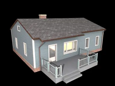 house  Low-poly 3D model order