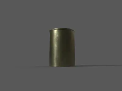 Low-poly tincan can Low-poly 3D model