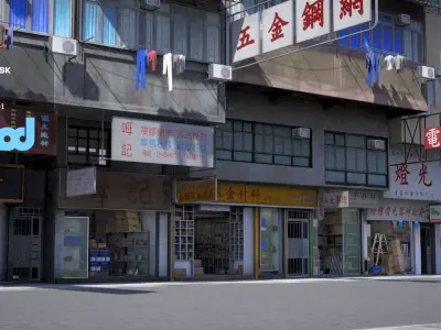 HK Street 0003 3D model