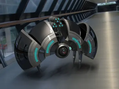 Spider Robot v2 3D model