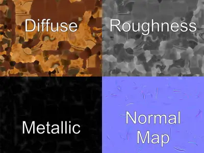 Antique Rusty Lock 3D model pack Low-poly 3D model