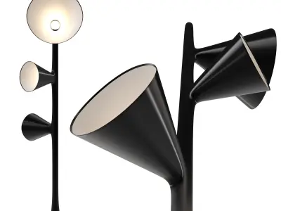 Light stand model Low-poly 3D model