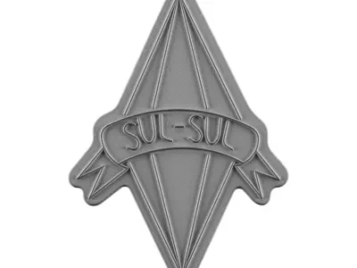 Sims Plumbob Sul Sul Neon Sign 3D model