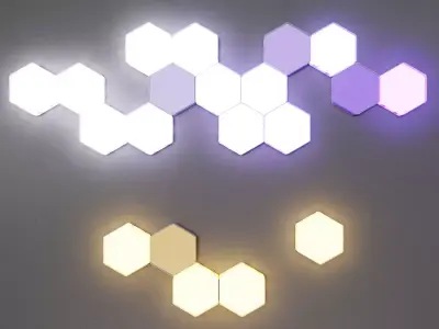 Hexagonal light 3D print model