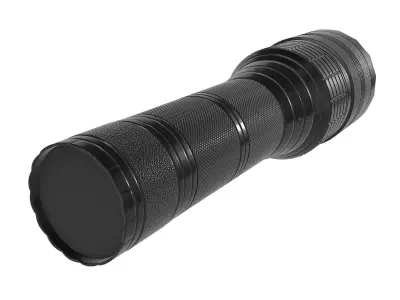 Tactical Flashlight 001 Low-poly 3D model