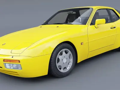 1989 Porsche 944 Turbo 3D model