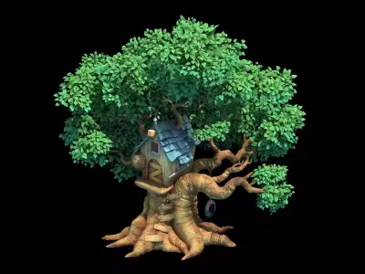 Plant - Tree House - Building 04 3D model