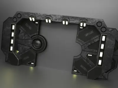Sci Fi Door 3D model