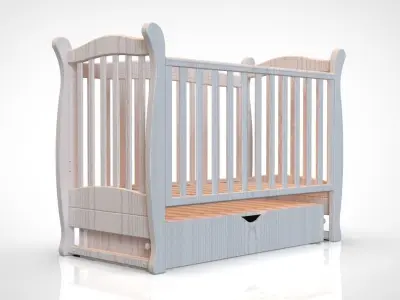 Baby cot 3D model