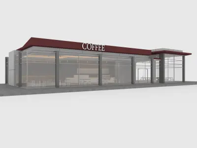 Collection Cafe Modern 1 3D Model Pack