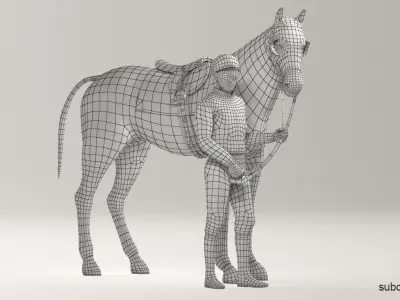  Racehorse and Jockey HQ Editorial License 