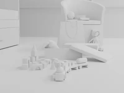 Kid Room 3D model
