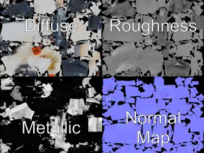 Bombombini Gusini Low-poly 3D model