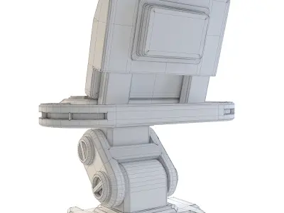 Space Station Computer 3D model