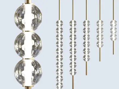 Hanging ceiling lamp JILLIAN Lampatron 3D model